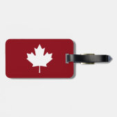 Étiquette À Bagage Étiquette de bagage feuille d'érable du Canada (Dos horizontal)