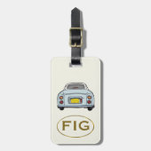 Étiquette À Bagage Étiquette de bagage Figaro Figarations Monogramme (Devant Vertical)