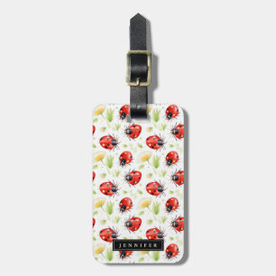 Étiquette À Bagage Étiquette de bagage Fleurs Coccinelle