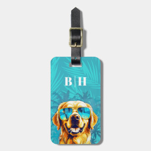 Étiquette À Bagage Étiquette de bagage Golden Retriever
