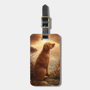Étiquette À Bagage Étiquette de bagage Golden Retriever