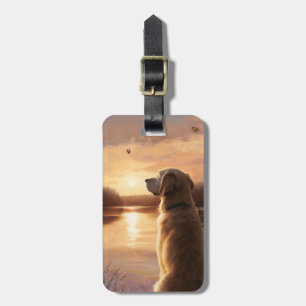 Étiquette À Bagage Étiquette de bagage Golden Retriever