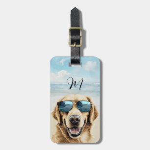 Étiquette À Bagage Étiquette de bagage Golden Retriever
