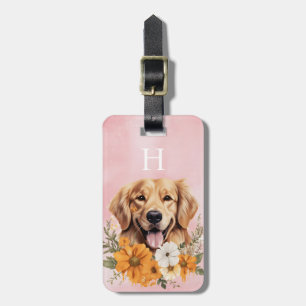 Étiquette À Bagage Étiquette de bagage Golden Retriever