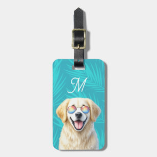 Étiquette À Bagage Étiquette de bagage Golden Retriever