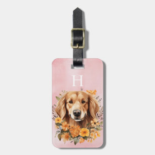 Étiquette À Bagage Étiquette de bagage Golden Retriever