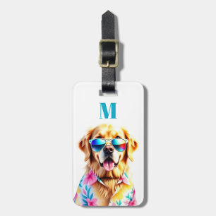 Étiquette À Bagage Étiquette de bagage Golden Retriever