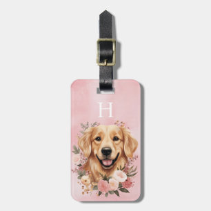 Étiquette À Bagage Étiquette de bagage Golden Retriever