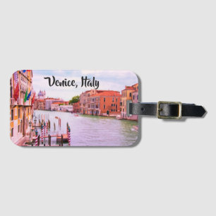 Étiquette À Bagage Étiquette de bagage Grand Canal Venise, Italie