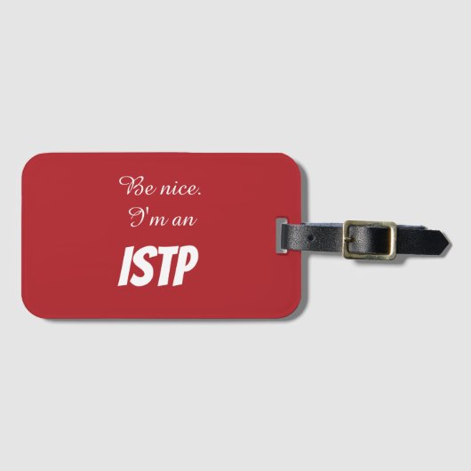 Étiquette À Bagage Étiquette de bagage ISTP (Devant Horizontal)
