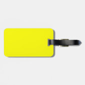 Étiquette À Bagage Étiquette de bagage jaune (Dos horizontal)