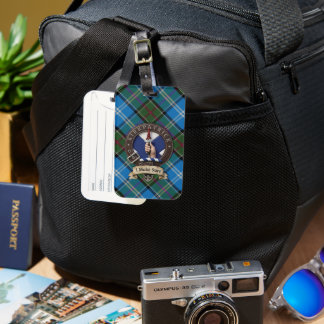 Étiquette À Bagage Étiquette de bagage Kirkpatrick Crest & Tartan
