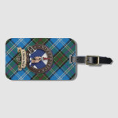 Étiquette À Bagage Étiquette de bagage Kirkpatrick Crest & Tartan (Devant Horizontal)