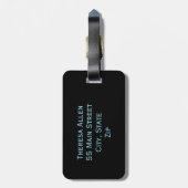 Étiquette À Bagage Étiquette de bagage libellule personnalisée (Dos Vertical)