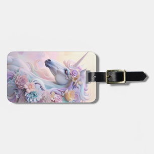 Étiquette À Bagage Étiquette de bagage licorne personnalisée