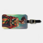 ÉTIQUETTE À BAGAGE ETIQUETTE DE BAGAGE MADRAS (Devant horizontal)