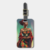 ÉTIQUETTE À BAGAGE ETIQUETTE DE BAGAGE MADRAS (Devant Vertical)