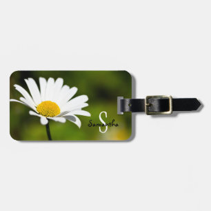 Étiquette À Bagage Étiquette de bagage Marguerite blanche