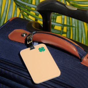 Étiquette À Bagage Étiquette de bagage marron Lucky 4 Leaf Irish Clov
