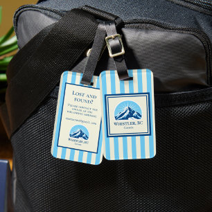 Étiquette À Bagage Étiquette de bagage montagne Whistler BC Canada