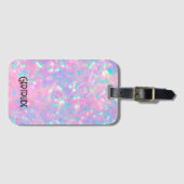 Étiquette À Bagage étiquette de bagage opale violette (Devant Horizontal)