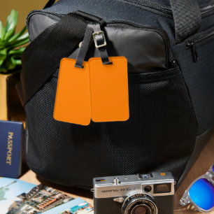 Étiquette À Bagage Étiquette de bagage orange