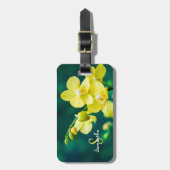 Étiquette À Bagage Étiquette de bagage Orchidée jaune (Devant Vertical)