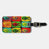 Étiquette À Bagage Étiquette de bagage Paix (Devant horizontal)