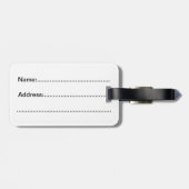 Étiquette À Bagage Étiquette de bagage - panda rouge 3 (Dos horizontal)