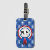 Étiquette À Bagage Étiquette de bagage paraphée par l'État (Devant Vertical)