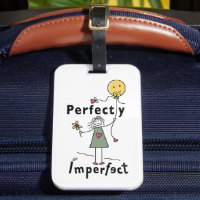 Étiquette de bagage Parfaite Imperfection 1C avec