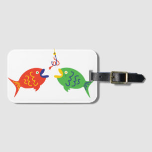 Étiquette À Bagage Étiquette de bagage pêche fantaisiste