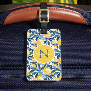 Étiquette À Bagage Étiquette de bagage personnalisée au citron