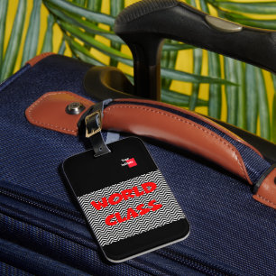 Étiquette À Bagage Étiquette de bagage personnalisée avec vos initial
