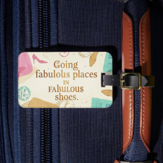 Étiquette À Bagage Étiquette de bagage personnalisée - Chaussures Fab