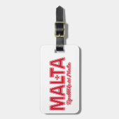 Étiquette À Bagage étiquette de bagage personnalisée MALTA (Devant Vertical)