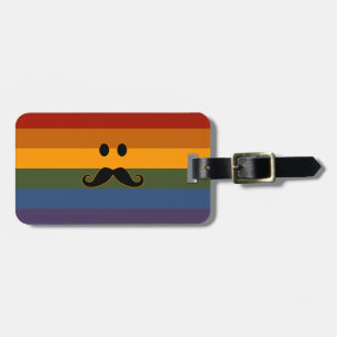 Étiquette À Bagage étiquette de bagage personnalisée Mustache Pride