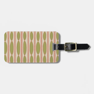 Étiquette À Bagage Étiquette de bagage personnalisée rose et verte