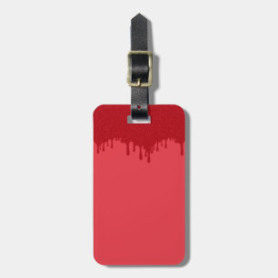 Étiquette À Bagage Étiquette de bagage personnalisée rouge tomate dég