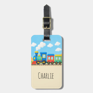 Étiquette À Bagage Étiquette de bagage personnalisée Train Mignon pou
