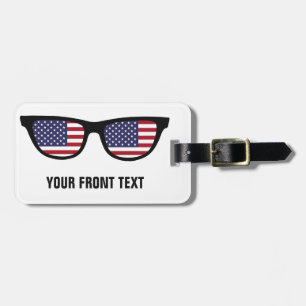 Étiquette À Bagage étiquette de bagage personnalisée USA Shades