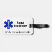 Étiquette À Bagage Étiquette de bagage : Personne à charge stéroïde (Dos horizontal)