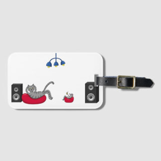 Étiquette À Bagage Étiquette de bagage pour amateurs de musique et de