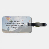 Étiquette À Bagage étiquette de bagage pour ballon à air chaud (Dos horizontal)