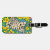 Étiquette À Bagage Étiquette de bagage pour chat (Devant horizontal)