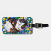 Étiquette À Bagage Étiquette de bagage pour chat (Devant horizontal)