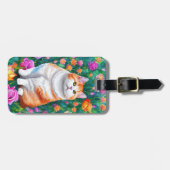 Étiquette À Bagage Étiquette de bagage pour chat (Devant horizontal)