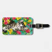 Étiquette À Bagage Étiquette de bagage pour chat (Devant horizontal)