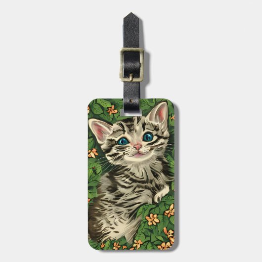 Étiquette À Bagage Étiquette de bagage pour chat (Devant Vertical)