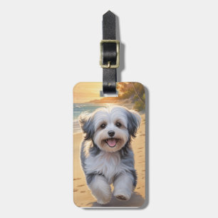 Étiquette À Bagage Étiquette de bagage pour chien Havanese